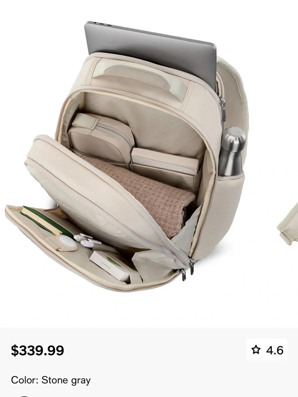New with Tags!!!! Samsonite Stone Gray Paralux Everyday Backpack